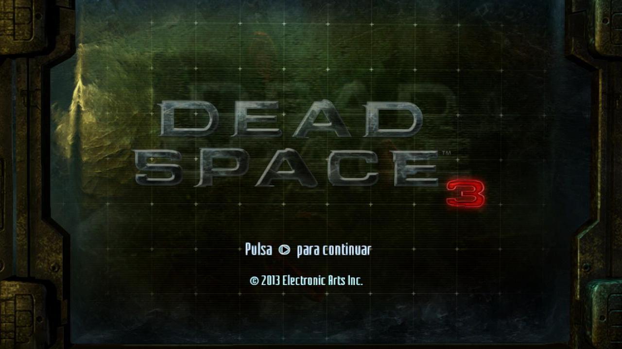 Dead Space 3 title screen for Xbox 360